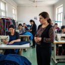 Лейла Алиева ознакомилась с работой социального швейного предприятия в Шамахы